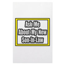 Ask Me About My New Son-In-Law stationery