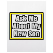 Ask Me About My New Son letterhead by Proud_Son_Shirts Ask Me About My New Son letterhead