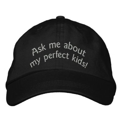 Ask me about my perfect kids! Father's Day cap Embroidered Hat