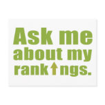 Ask me about my rankings post card