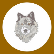 Ask Me About my Wolf stickers