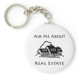 Ask Me About Real Estate Key Chain
