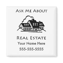 Ask Me About Real Estate Magnet