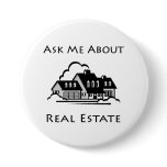 Ask Me About Real Estate Pin buttons