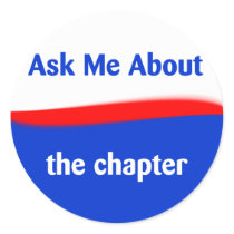 Ask Me About the chapter Sticker