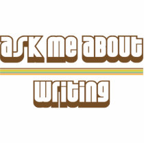 Ask Me About Writing Acrylic Cut Out