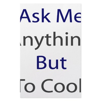 Ask Me Anything But To Cook Customized Stationery by Supernova23