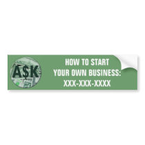 Ask Me bumper stickers by beckazar Ask Me bumper stickers