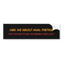 ASK ME bumper stickers by ashloghann ASK ME bumper stickers