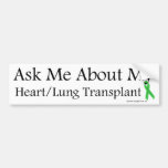 Ask Me Heart Lung Bumper Sticker