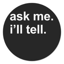 ask me. i'll tell stickers