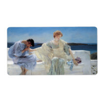 Ask Me No More by Sir Lawrence Alma Tadema Custom Shipping Labels