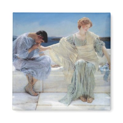 Ask Me No More by Sir Lawrence Alma Tadema Magnets by MasterpieceCafe