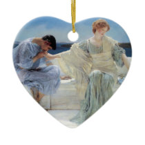 Ask Me No More by Sir Lawrence Alma Tadema Christmas Tree Ornament