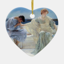 Ask Me No More by Sir Lawrence Alma Tadema Christmas Tree Ornament