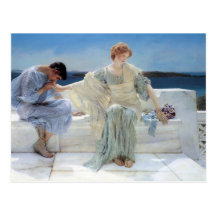 Ask Me No More by Sir Lawrence Alma Tadema Post Cards