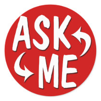 Ask Me Peel & Stick Stickers