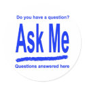 Ask Me Stickers sticker