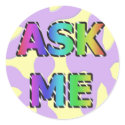 Ask Me Stickers sticker