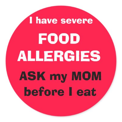 Ask my MOM before I eat Round Stickers by mistofviolets