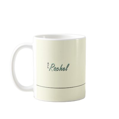 Ask Rachel Mug by JoshDMcD