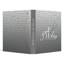 Ask, Seek, Knock - Ask and then seek the answer! Binders