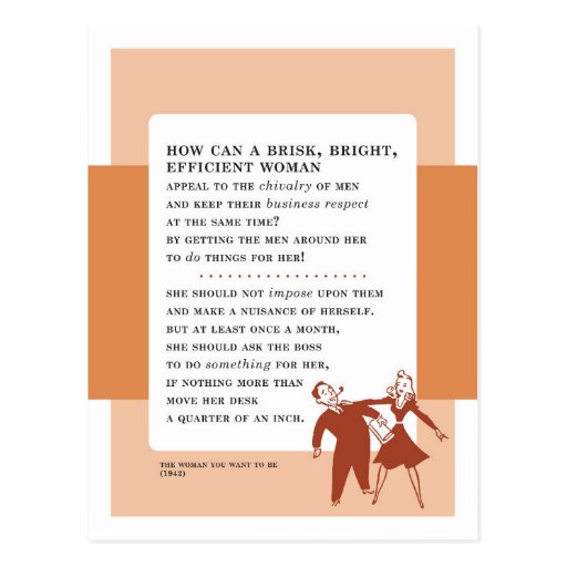 Ask Your Boss For Help Vintage Bad Advice Postcard Zazzle