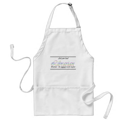 Ask your local librarian aprons by friendlyspirit
