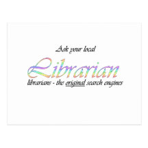 Ask your local librarian post cards