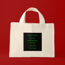 Ask Yourself Tote bags