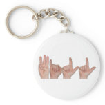 ASL Fingerspelled Name on Keychain - Will