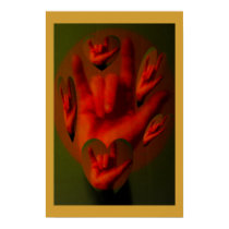 ASL Hands of Love posters by JudyMarisaEclecticCo ASL Hands of Love posters