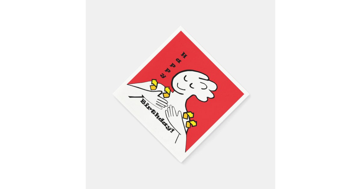 ASL Happy Birthday Napkin Zazzle