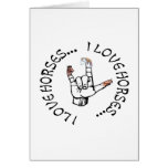 ASL I LOVE HORSES (AMERICAN SIGN LANGUAGE) CARDS