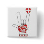 ASL I Love YOU Sign Language - HAND HEART NURSE Pins