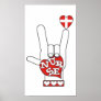 ASL I Love YOU Sign Language - HAND HEART NURSE Print