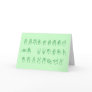 ASL No L Green Letters for Christmas Card