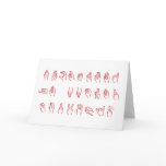 ASL No L Red Letters for Christmas Card
