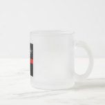 ASL ROCKS BLK RD WHT Frosted Mug