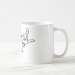 ASL ROCKS Plain Black Coffee cup. Coffee Mugs