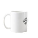 ASL ROCKS Plain Black Coffee cup. mugs