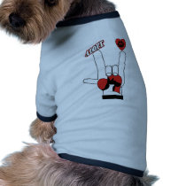 ASL SIGN LANGUAGE - I LOVE YOU RESCUE ADOPT DOGS pet clothing by dogproducts ASL SIGN LANGUAGE - I LOVE YOU RESCUE ADOPT DOGS pet clothing