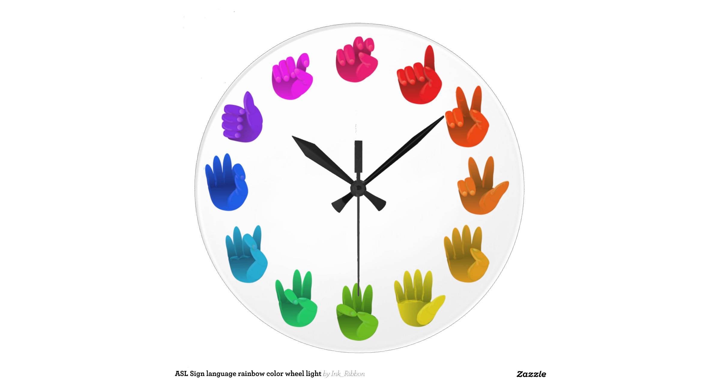 asl_sign_language_rainbow_color_wheel_light_clock