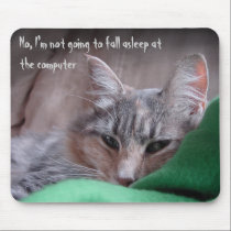 Asleep at the computer mousepads