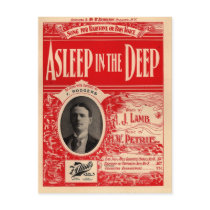 Asleep in the Deep - Great Nautical Song postcards by Palsy2001 Asleep in the Deep - Great Nautical Song postcards