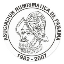 Asociación Numismática De Panamá pegatina stickers by Captain_Panama Asociación Numismática De Panamá pegatina stickers