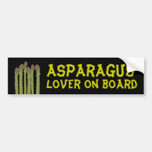 Asparagus Spears Asparagus Lover on Board Bumper Sticker