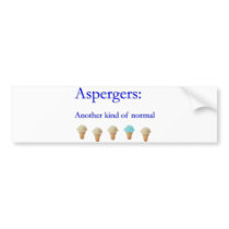 Aspbergers another kind of normal bumper stickers by autismRUs Aspbergers another kind of normal bumper stickers