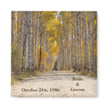 Aspen Alley In Autumn Wedding Magnet