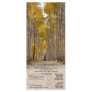 Aspen Alley in Autumn Wedding Program Rack Cards
